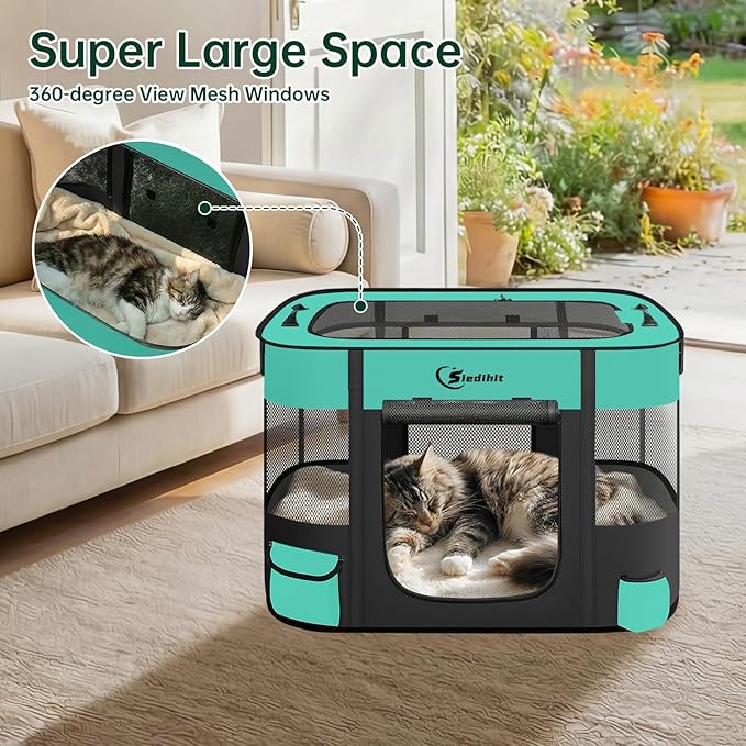 Dog Playpen, Cat Pet Puppy Pen, Portable Playpens - Image 7