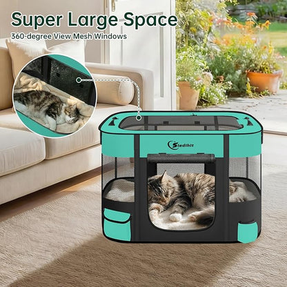 Dog Playpen, Cat Pet Puppy Pen, Portable Playpens - Image 7