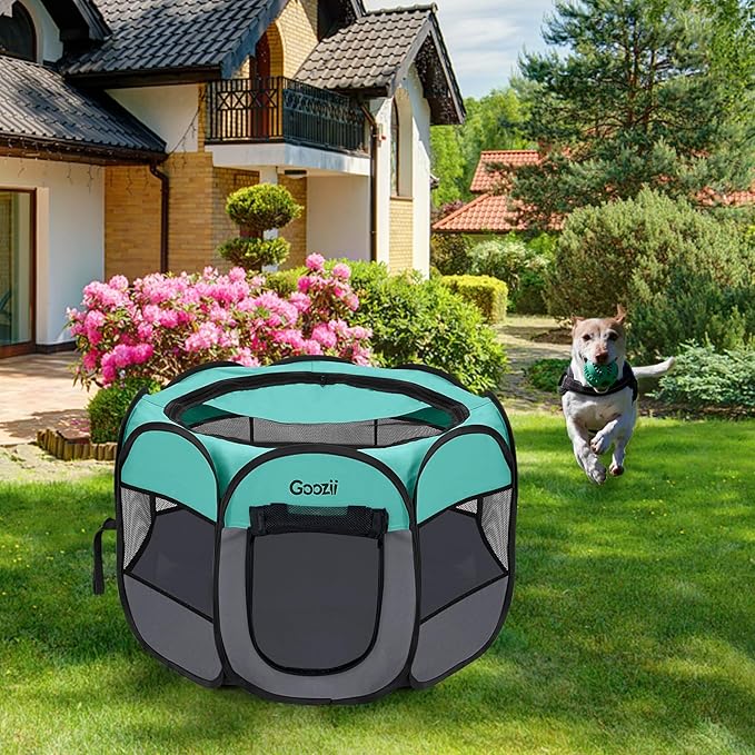 Goozii Pet Cat Playpen for Indoor Cats Enclosed, Puppy Dog Play Pen for Outdoor - Image 7
