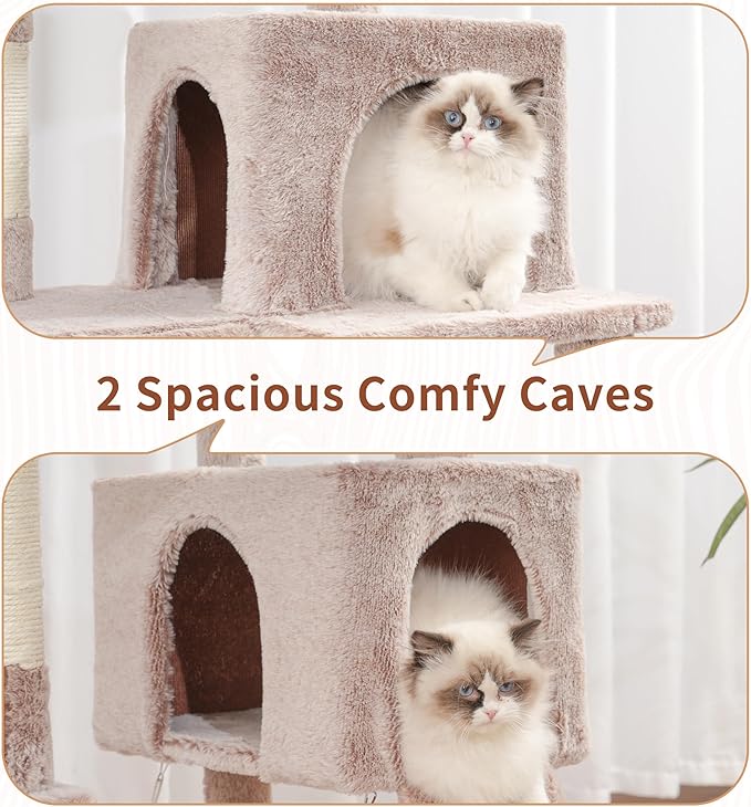 Gitelsnour Cat Tree for Indoor Cats, Sturdy Cat Tree House - Image 4