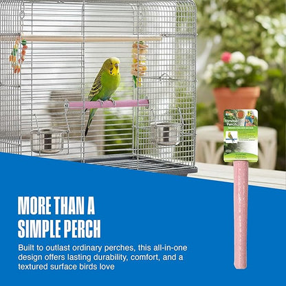 Penn-Plax Bird-Life Cement Trimmer-Perch, Naturally Trims Nails & Beak - Image 6