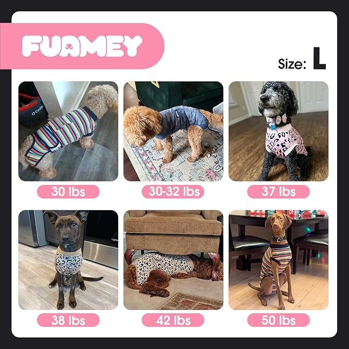 FUAMEY Recovery Suit for Dogs After Surgery, Soft Breathable Dog Bodysuit - Image 7