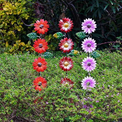 Set of 3 Solar Garden Lights, 22.6'' H Flowers Decorative Garden Stakes - Image 5