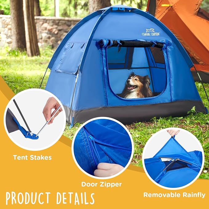 Canine Canyon Luna Portable Dog Tent, Indoor/Outdoor Dog House - Image 7