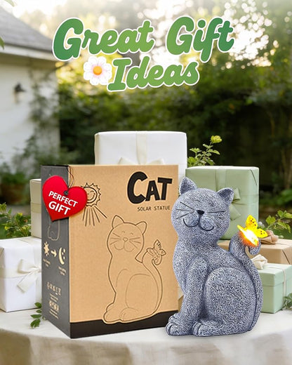 Nacome Cat Outdoor Statues for Garden: Outside Decor - Image 2