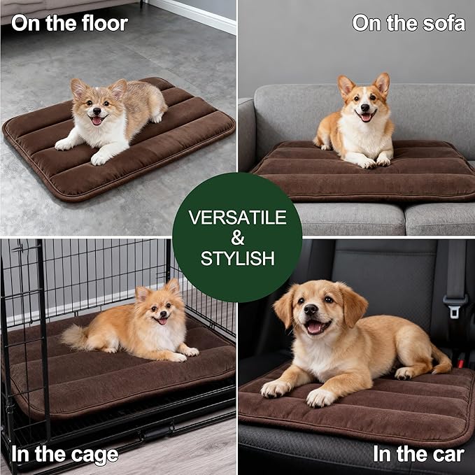 Dog Bed Mat, Reversible Dog Crate Pad - Image 8