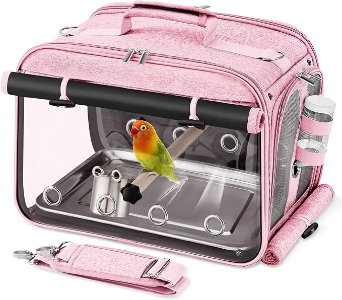 Bird Carrier Airline Approved, Bird Travel Cage by Suertree
