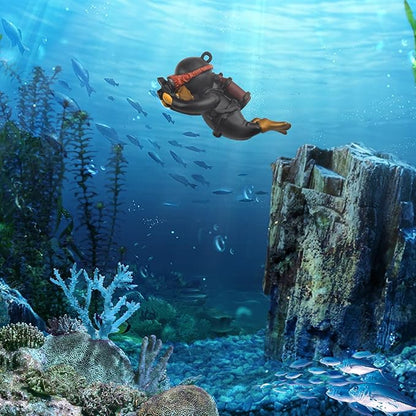 onesimcr Floating Fish Tank Decorations, Aquarium Decorations, Lovely Diver - Image 8