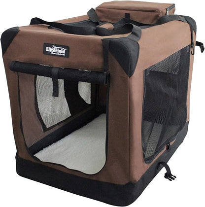 EliteField 3-Door Folding Soft Dog Crate by EliteField