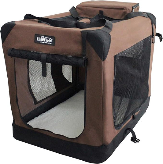 EliteField 3-Door Folding Soft Dog Crate by EliteField