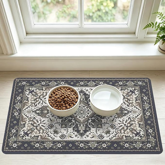 Pet Feeding Mat for Floors Waterproof Dog Mat for Food and Water Absorbent by Unknown