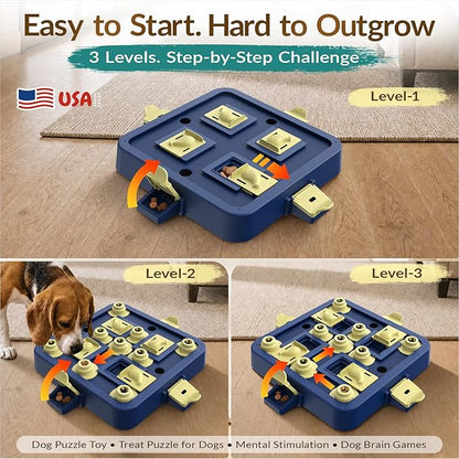 KADTC Dog Chess Puzzle Toy, Large Size, 3 Levels of Step-by-Step Challenge - Image 2