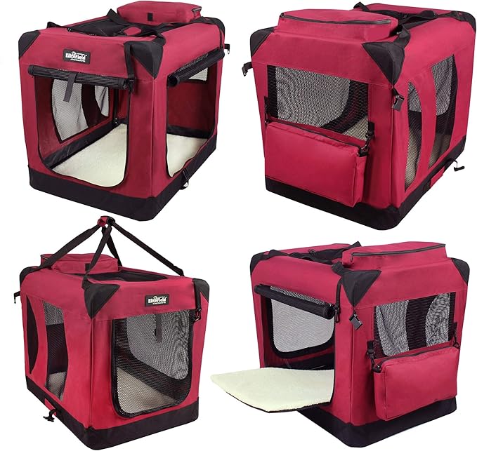 EliteField 3-Door Folding Soft Dog Crate - Image 3