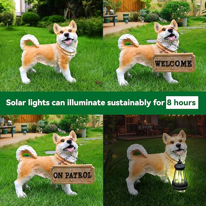 Corgi Dog Garden Statue - Image 5