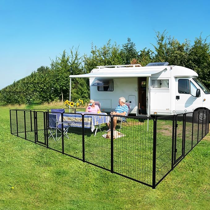 Kfvigoho Dog Playpen Outdoor Extra Wide 32 Piece Panels Heavy Duty Dog Fence - Image 2