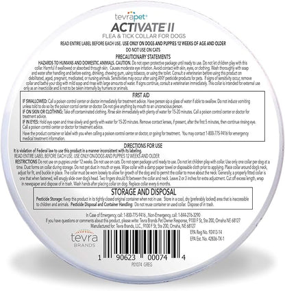 TevraPet Activate II Flea and Tick Collar - Image 2