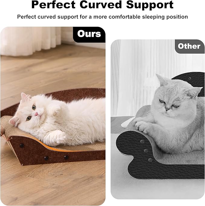 ZOMISIA 26'' Cardboard Cat Scratcher Bed - Image 4