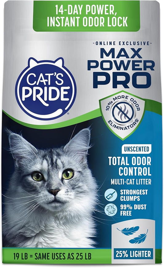 Cat's Pride Max Power Pro Lightweight Cat Litter, Unscented by CatsPride