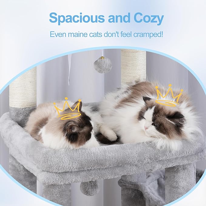 Hey-brother Cat Tree Tower, Scratching Posts - Image 4