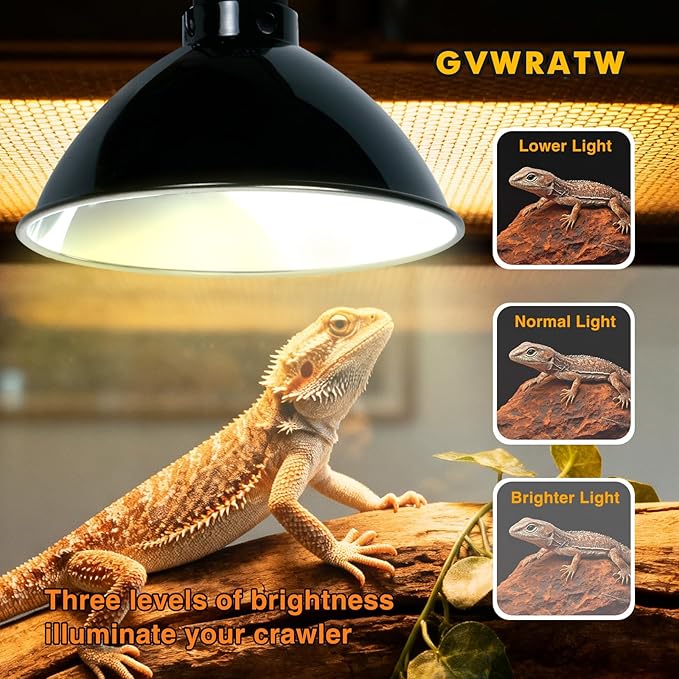 8.5-inch Standard Lamp Dome for Reptile Heating Lamps, Ceramic Heat Emitters - Image 2