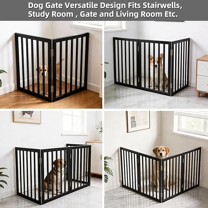Dog Gate Indoor, Freestanding Dog Fence - Image 4