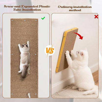 80"x15.7" Cat Wall Scratching Mat, Extra Large Cat Climbing Carpet - Image 7