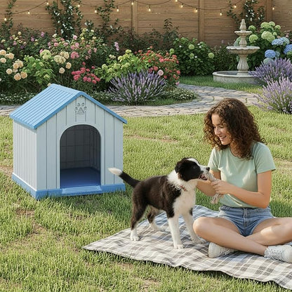 DRATO Indoor & Outdoor Dog Houses, Resin Material Pet Shelter - Image 5