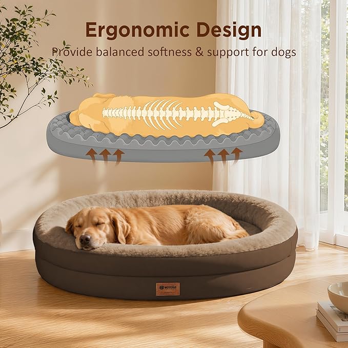 Orthopedic Dog Bed for Extra Large Dogs, XL Waterproof Dog Bed - Image 6