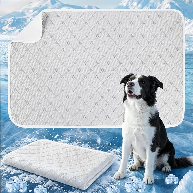 Cooling Mat for Dogs, Q-Max>0.5 Thin Breathable Dog Cooling Mat Blanket for Dogs - Image 9