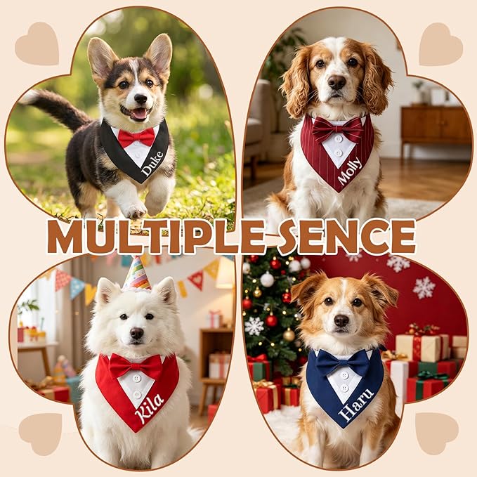Personalized Wedding Dog Bandana - Image 7