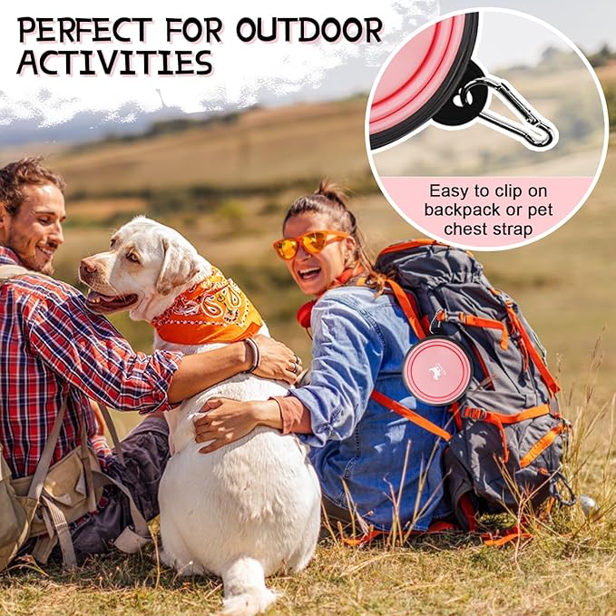 Collapsible Dog Bowls for Travel, BPA Free) - Image 5