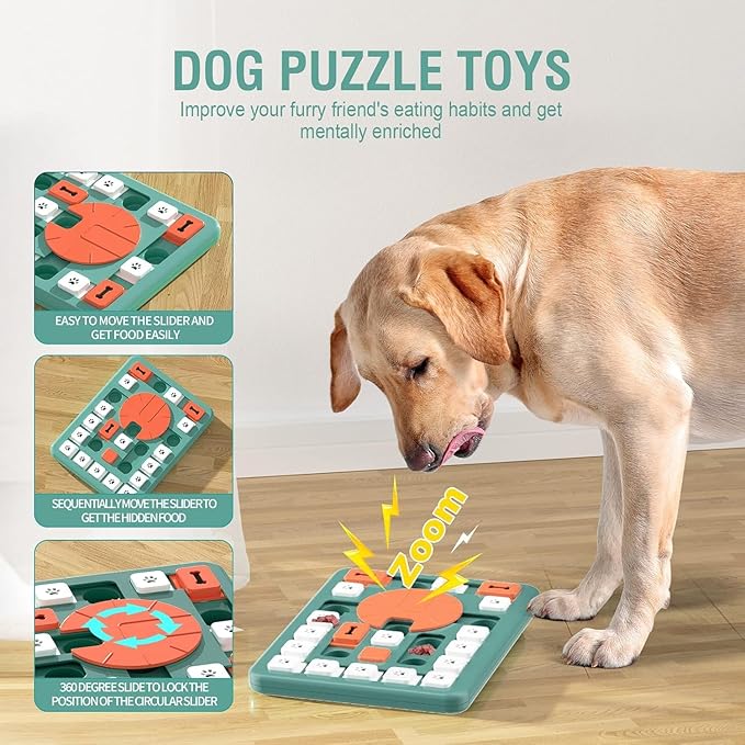 Dog Puzzle Toys, Treat Dispensing Dog Enrichment Toys - Image 2