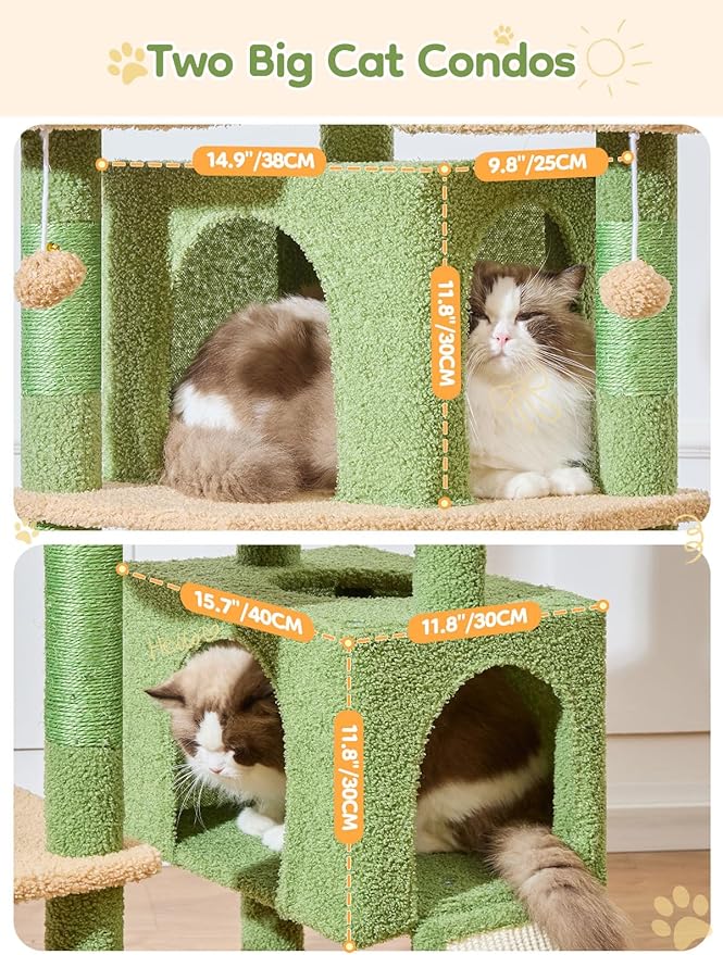 Taoqimiao 76-Inch Cat Tree XXL for Large Cats, Giant Cat Tower - Image 5