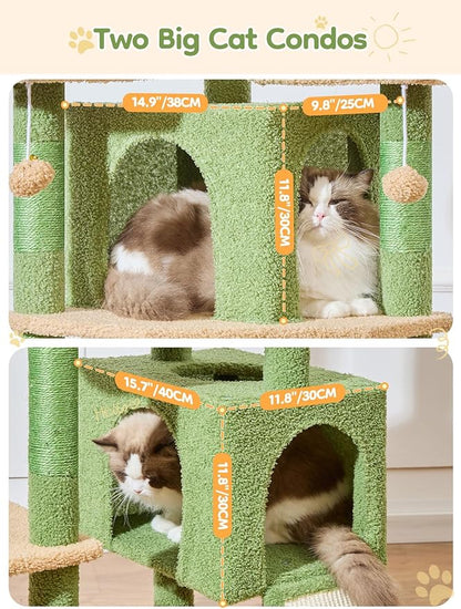 Taoqimiao 76-Inch Cat Tree XXL for Large Cats, Giant Cat Tower - Image 5