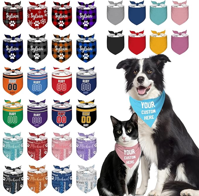 Custom Dog Bandana Personalized Dog Bandanas by Unknown
