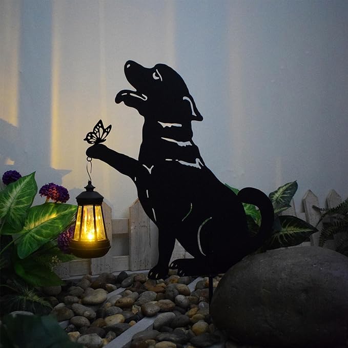 Dog Metal Decorative Garden Stakes, Silhouette Stakes Animal, Yard Art - Image 2