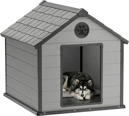 DRATO Dog House, Resin Outdoor Shelter by DRATOprovidesawarmandcozy