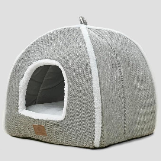 Cat Beds for Indoor Cats-Cat Bed Cave House Tent for Kittens and Small Pets by WINDRACING