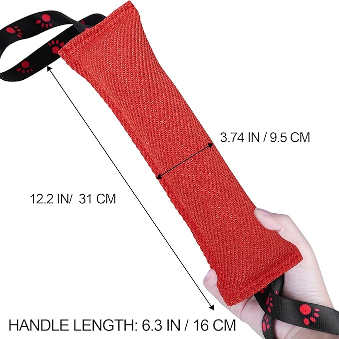 ToLanbbt Dog Tug Toy Bite Jute Pillow Pull Toy - Image 2