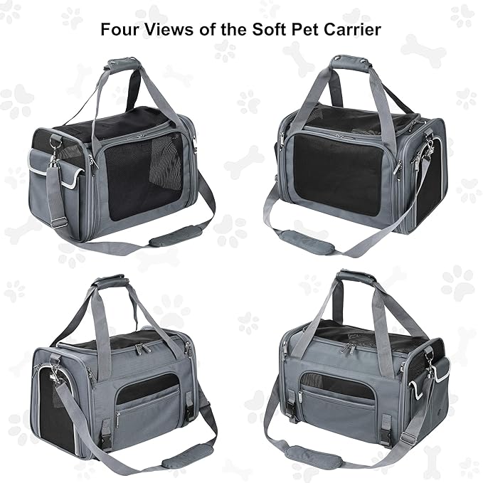 EliteField Deluxe Soft-Sided Pet Carrier, Travel Bag - Image 4