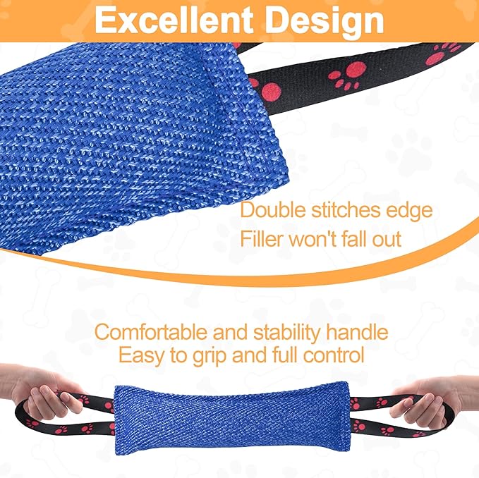 ToLanbbt Dog Tug Toy Bite Jute Pillow Pull Toy - Image 4