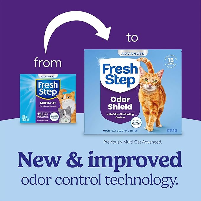 Fresh Step Advanced Odor Shield Multi Cat Clumping Litter - Image 2