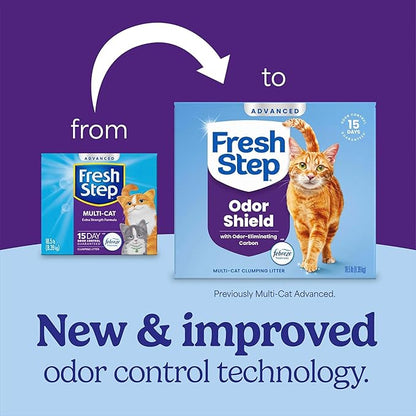 Fresh Step Advanced Odor Shield Multi Cat Clumping Litter - Image 2