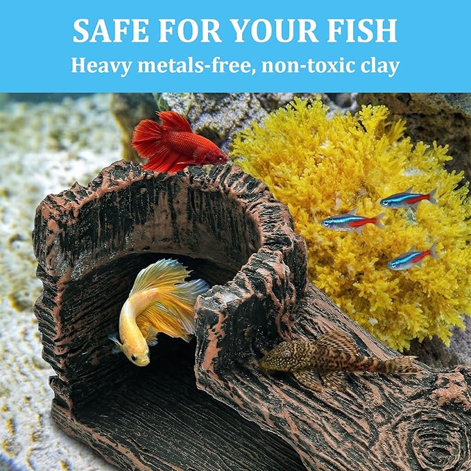 Jucoan Aquarium Cave, 90° Corner Fish Cave Hideout - Image 3