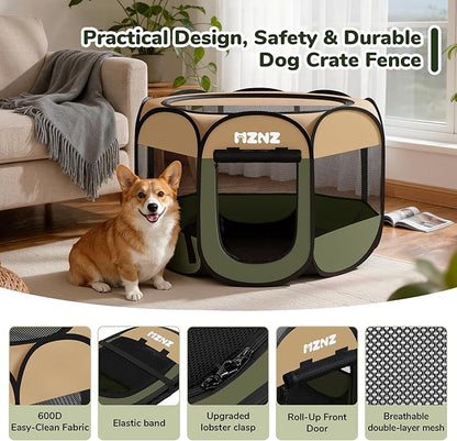 Dog Playpen, Portable Puppy Pet Crate Indoors - Image 7