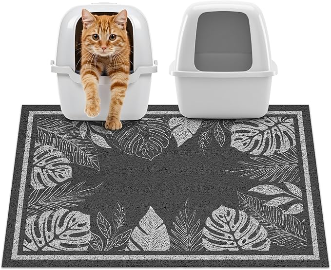 Unicorn Catcher 33x22 inches Cat Litter Mat Non-Slip Bottom Litter Box Mat by UnicornCatcher