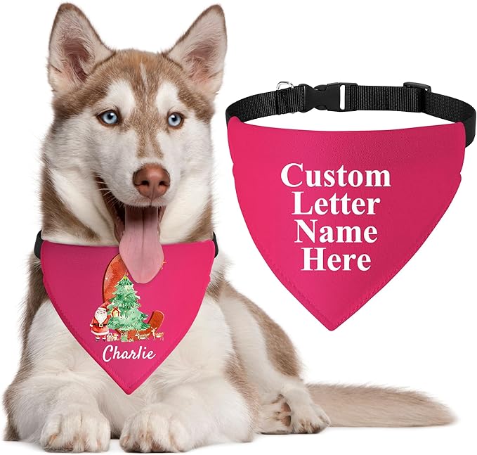 Personalized Christmas Dog Bandanas - Image 2