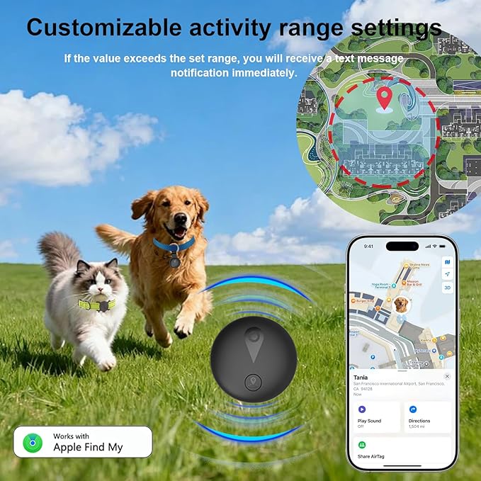 Pet GPS Tracker for Dogs, Smart Mini Location Collar Trackers for Cats - Image 4