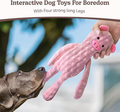 SHARLOVY No Stuffing Dog Toys 5 Pack, Crinkle Interactive Dogs Toy - Image 2