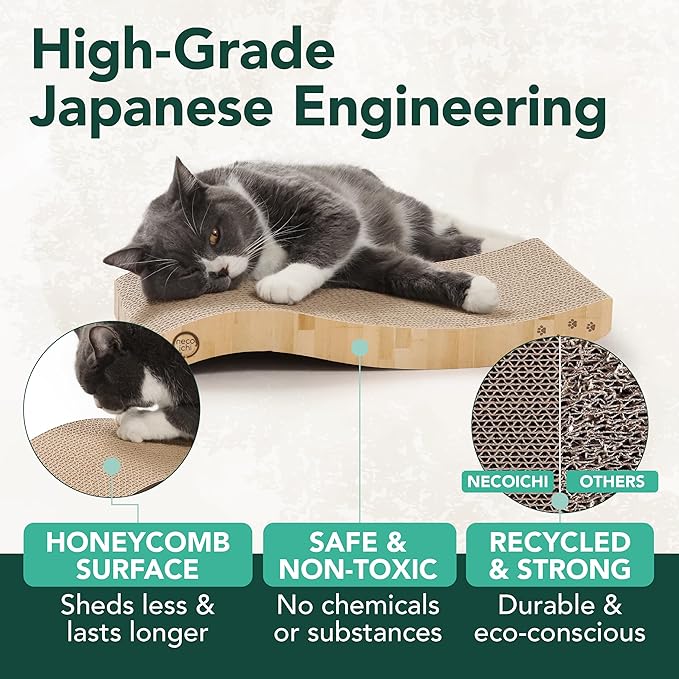 Reversible Wave Cat Scratcher for Indoor Cats - Image 4